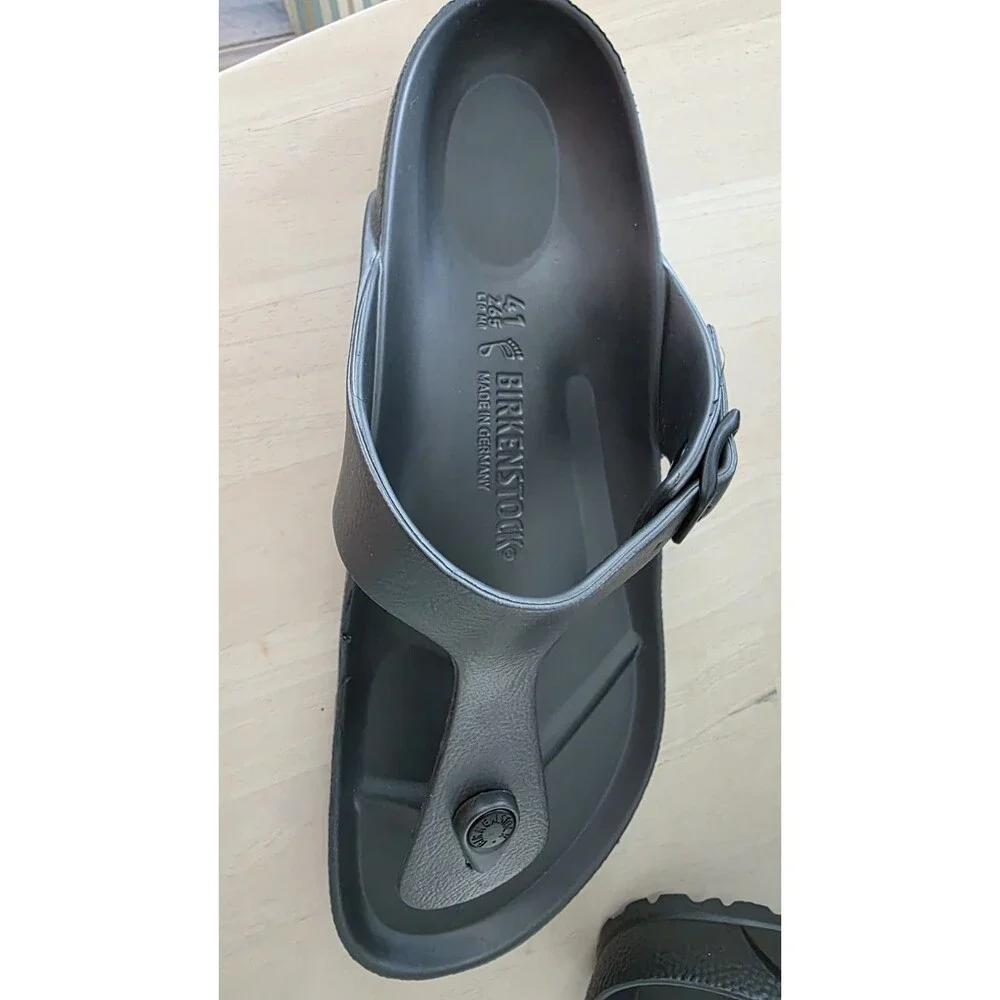 Birkenstock Gizeh Eva Unisex Thong Sandal Metallic Anthracite  Size US 10 M8 NEW